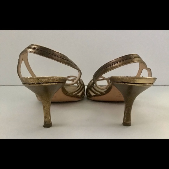 Vintage Prada Adria Gold kitten heels - Picture 7 of 8